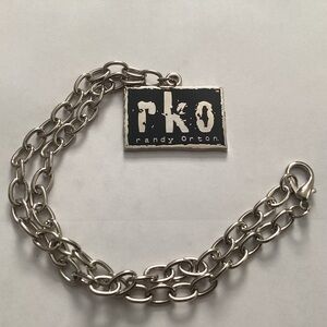 WWE Authentic Randy Orton RKO Vintage Chain Pennant Necklace NEW Legend Killer